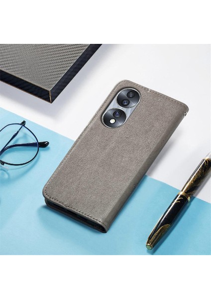 Huawei Onur 70 Flip Kapak Için Kısa Kayış Dört Yaprak Telefon Kılıfı (Yurt Dışından) indirimleri