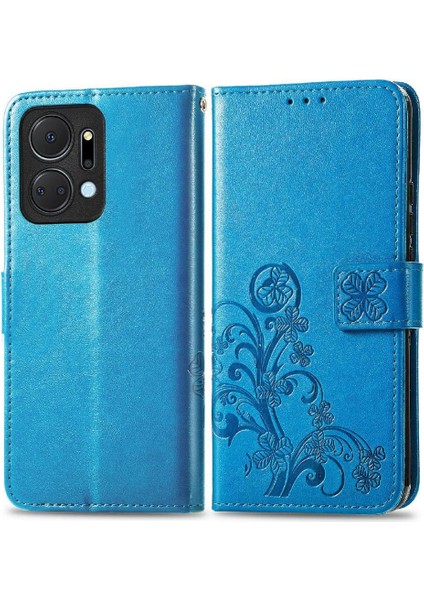 Huawei Onur X7A Zarif Iş Çevirme Kapağı Dört Yapraklı Yonca Telefon Kılıfı (Yurt Dışından)