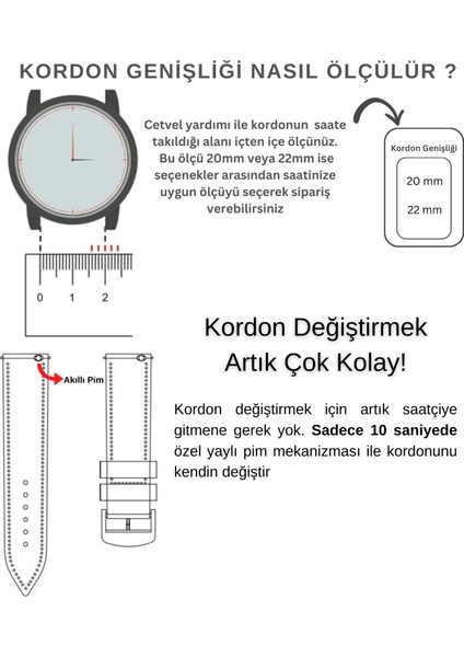 Hakiki Deri Saat Kordonu 20MM 22MM  Nacar Seiko Omega Tudor Citizen Lacoste Casio Fossil Calvin Klein Armani Tissot Klasik Saat Kordon Deri Kayış Gri