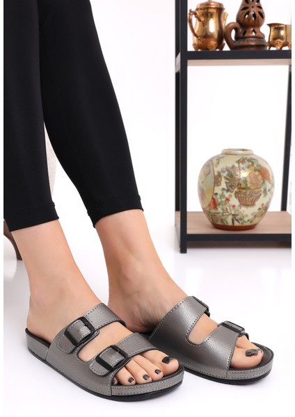 Mlx 10651 Çift Toka Kadın Terlik Comfort Anatomik Kadın Ev Dışarı Terliği fiyatları