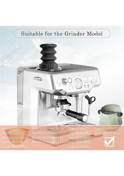 Breville Üfleme Tozu Haznesi Kahve Öğütücüye Uygun (Siyah Kapak) (Yurt Dışından)
