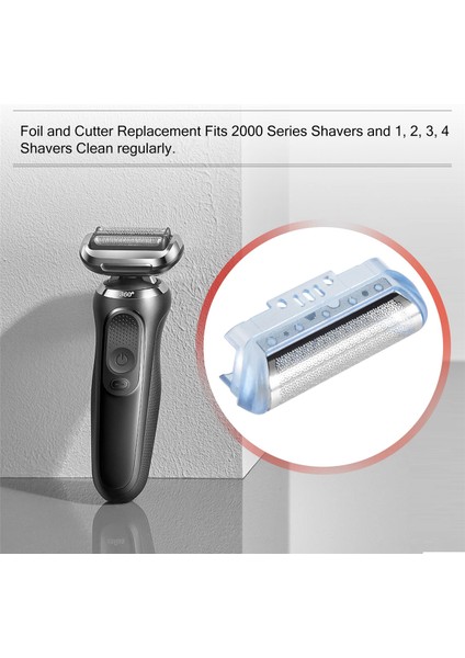 Braun 20S 10B 20B 2000 Serisi Cruzer Için 20S Tıraş Makinesi Folyosu 1 2 3 4 (Yurt Dışından)