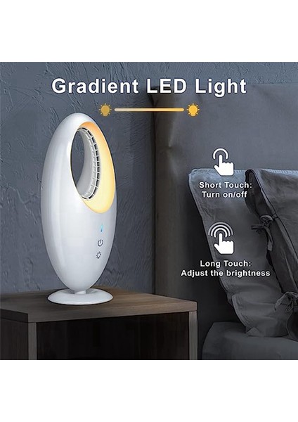 Masa Fanı, Kanatsız Fan Degrade LED Işıklı Küçük Masa Fanı (Yurt Dışından) fırsatları