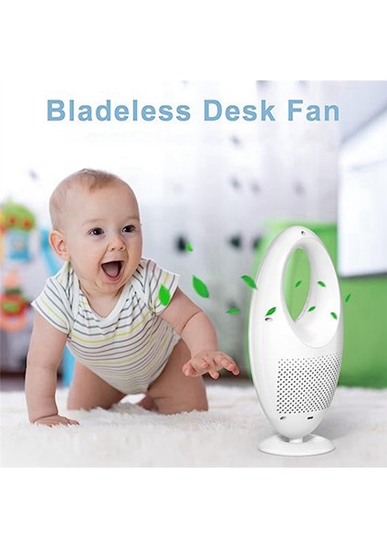 Masa Fanı, Kanatsız Fan Degrade LED Işıklı Küçük Masa Fanı (Yurt Dışından) indirimleri