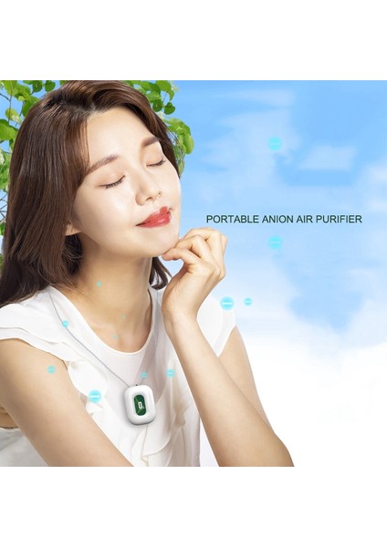 Seyahat Için Kişisel Giyilebilir Hava Temizleme Cihazı Kolye Jeneratörü Kırmızı (Yurt Dışından) modelleri