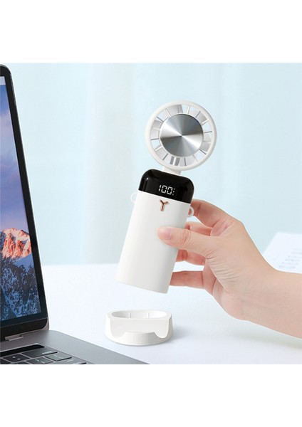 3600MAH Mini El Fanı Taşınabilir Yarı Iletken, Pembe (Yurt Dışından)