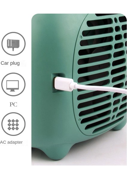 Masaüstü Küçük Fan Sessiz Ofis Masası Elektrikli Fan Öğrenci Hava Soğutmalı, C (Yurt Dışından)