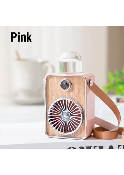 3'ü 1 Arada Fan Soğutma Asılı Boyun USB Fan Hava Soğutucu Fan Pembe (Yurt Dışından)