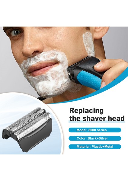 Braun 8000 Serisi Için 51B Tıraş Makinesi Folyosu ve Kesici Wfs1 Wfs2 530 550 590 (Yurt Dışından)