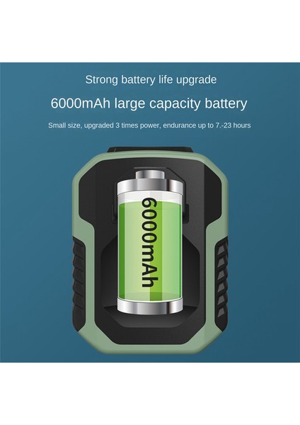 6000MAH Taşınabilir Asma Bel Fanı Giyilebilir Elektrikli Fan USB Şarjı (Yurt Dışından) modelleri
