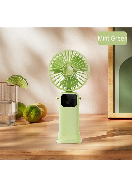 Öğrenci Yeşili Için Ekranlı 3000MAH Yaz El Tipi Katlanır Fan (Yurt Dışından) indirimleri