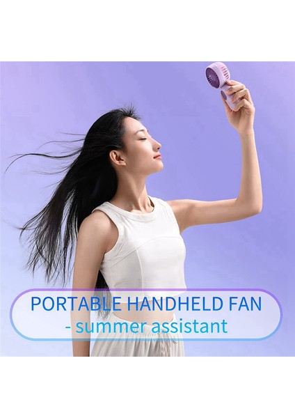 Mini Fan 3'lü Paket, 3 Hızlı ve USB Şarj Edilebilir Küçük El Tipi Fan (Yurt Dışından)