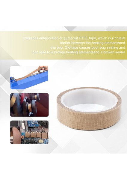 Vakum Kapatma Makinesi Için Ptfe Bant/ptfe Bant (1 Inç x 33 Feet) (Yurt Dışından)