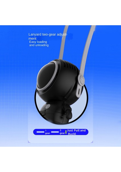 Mini El Fanı Sevimli Astronot Soğutma Fanı Taşınabilir USB Fan Siyah (Yurt Dışından)