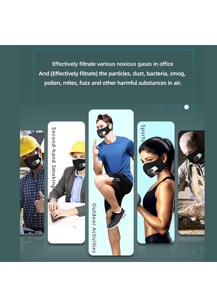 Hava Temini Için Kişisel Akıllı Elektrikli Hava Yüz Maskesi Fanı, 650MAH (Yurt Dışından) indirimleri
