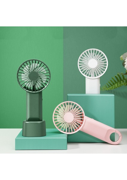 USB Mini Katlanır Fan Seyahat Açık Ev Ofis Masası Fanları Yeşil (Yurt Dışından)