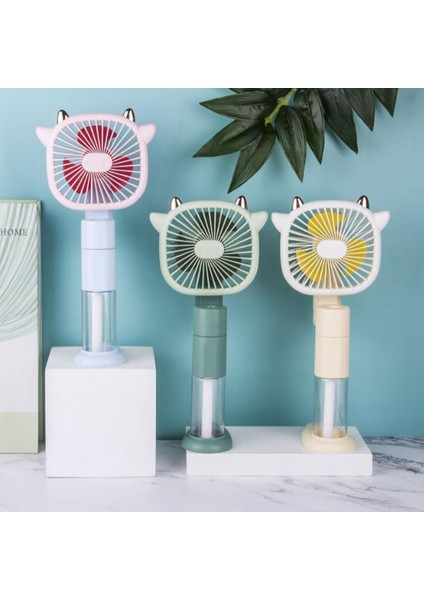 Mini Fan, Sprey Soğutma Fanı, Soğutma Sisli Nemlendirici USB Fan, Yeşil (Yurt Dışından)