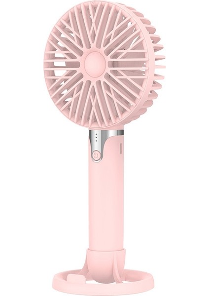 Hız Ayarlanabilir Taşınabilir El Mini Fan USB Şarj, Pembe (Yurt Dışından)