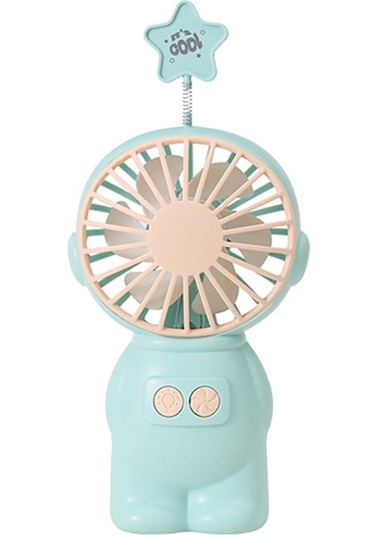 Taşınabilir El Fanı Kişisel Masa Fanı USB Fan Açık Seyahat Mavi (Yurt Dışından)
