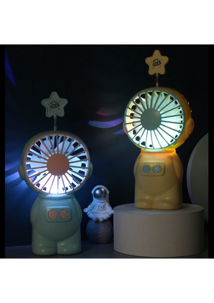 Taşınabilir El Fanı Kişisel Masa Fanı USB Fan Açık Seyahat Mavi (Yurt Dışından)