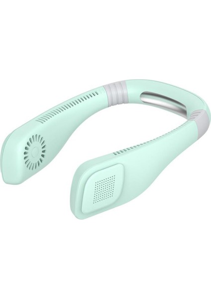 Pilli Mini USB Boyun Fanı Ultra Sessiz Rüzgar Cep Soğutucu Yeşil (Yurt Dışından)