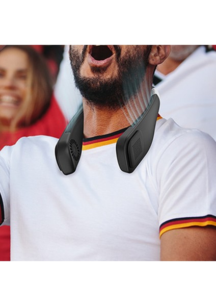 Pilli Mini USB Boyun Fanı Ultra Sessiz Rüzgar Cep Soğutucu Yeşil (Yurt Dışından) modelleri