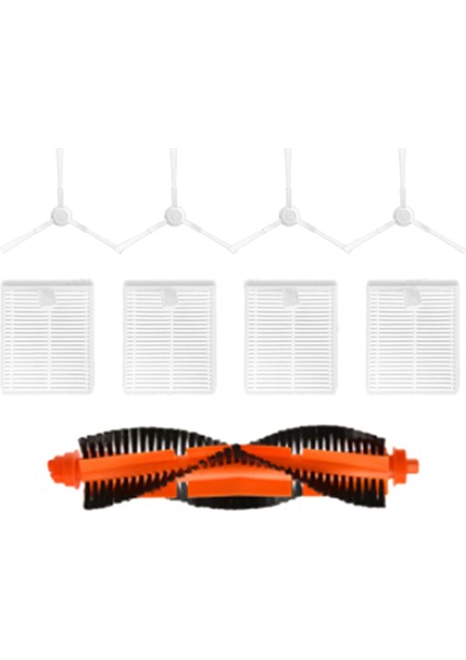 Xiaomi Robot Vakum E10 E12 B112 Ana Yan Fırça Hepa Filtre Için 9 Adet (Yurt Dışından)