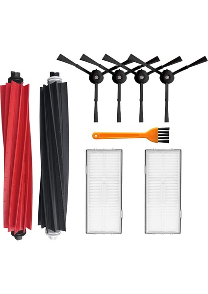 Roborock S8 Pro Ultra / S8+ / S8 Için 9pcs Ana Yan Fırça Hepa Filtresi (Yurt Dışından)