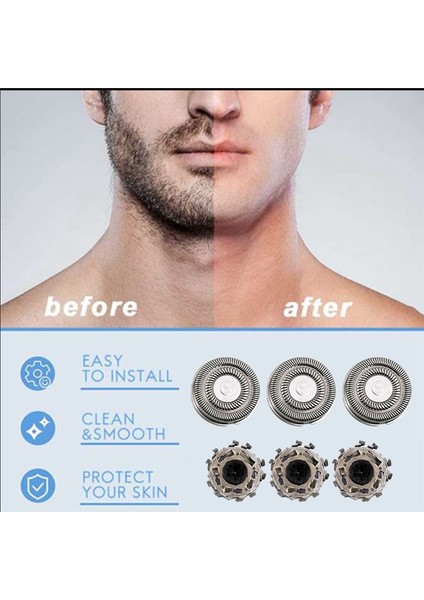 Xiaomi Mijia S500C Elektrikli Tıraş Makinesi Kafası Için 3 Adet Tıraş Makinesi Netini Değiştirin (Yurt Dışından) fiyatları