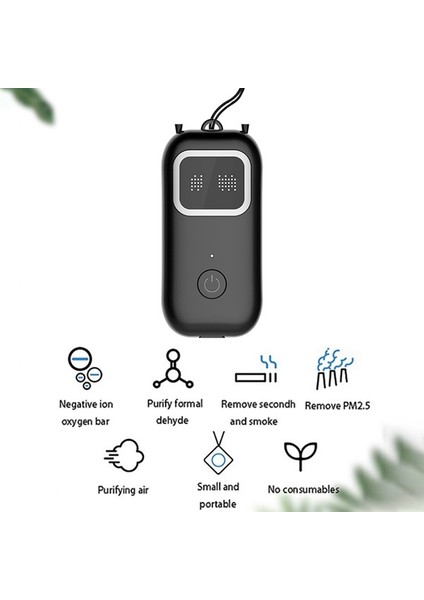 Adet Hava Temizleme Cihazı Mini Taşınabilir 16000W Negatif Iyon Ayarlanabilir, Siyah (Yurt Dışından) fiyatları