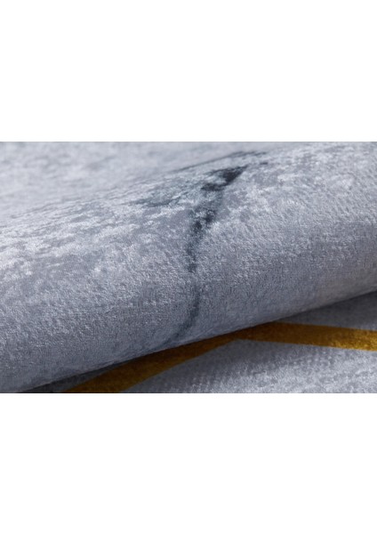 Iskandinav Gri Altın Desen Dijital Baskı Hipoalerjenik Kaymaz Taban Halı Yolluk Ha201 modelleri