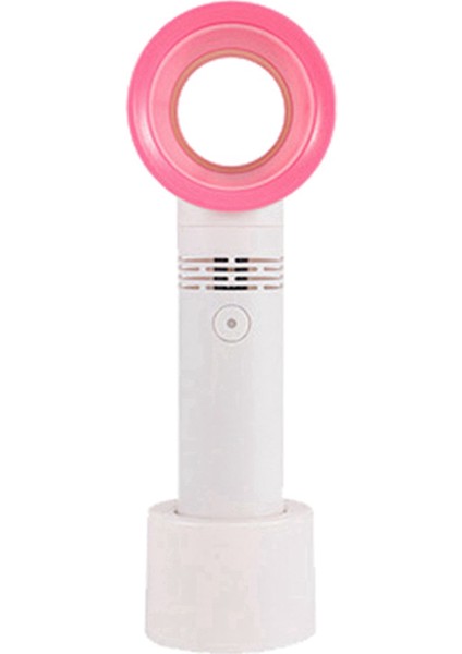 Mini El Fanı Küçük Pilli Fan Kanatsız ve Taşınabilir Fan (Beyaz) (Yurt Dışından)