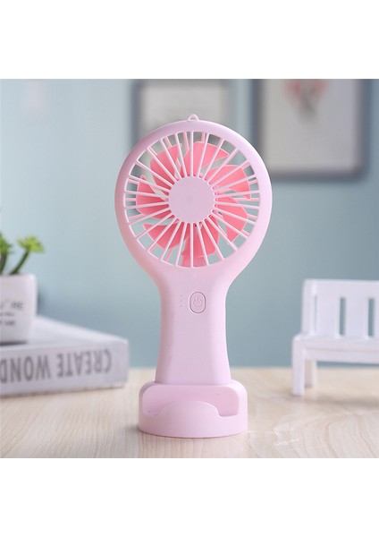 Elde Taşınabilir Mini Fan Taşınabilir USB Şarjı Kullanışlı Küçük Fanlar-Pembe (Yurt Dışından)