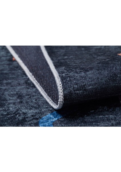 Modern Siyah Renkli Desen Dijital Baskı Hipoalerjenik Kaymaz Taban Halı Yolluk Ha199 fiyatları