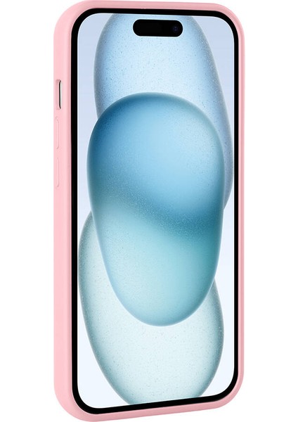 Apple iPhone 15 Plus ile Uyumlu Kılıf Arka Yüzeyi Parlak Taşlı Tasarımlı Kapak
