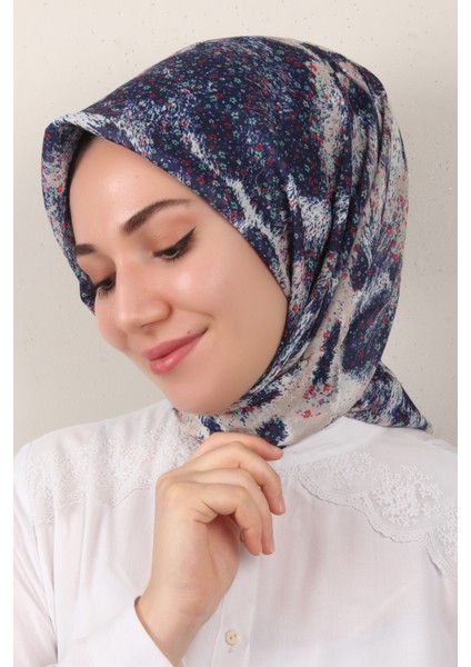 Nirvana Soft Eşarp 3344-9 Parlament Mavisi