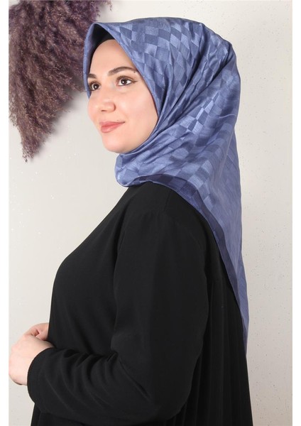 Fashion Monogram Eşarp 8090-20 Indigo