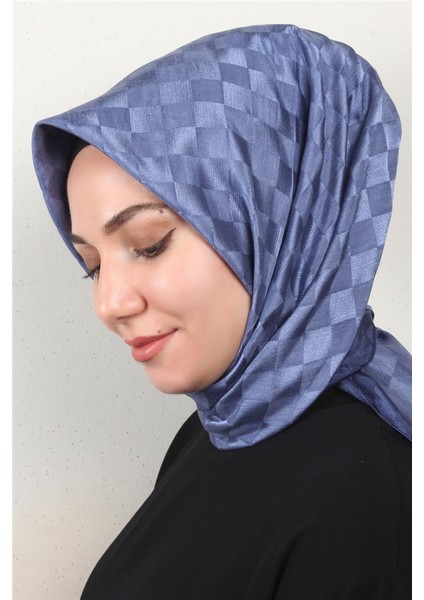 Fashion Monogram Eşarp 8090-20 Indigo modelleri
