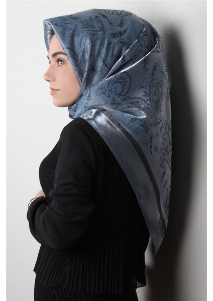 Rose Simli Eşarp 3203-1 Indigo