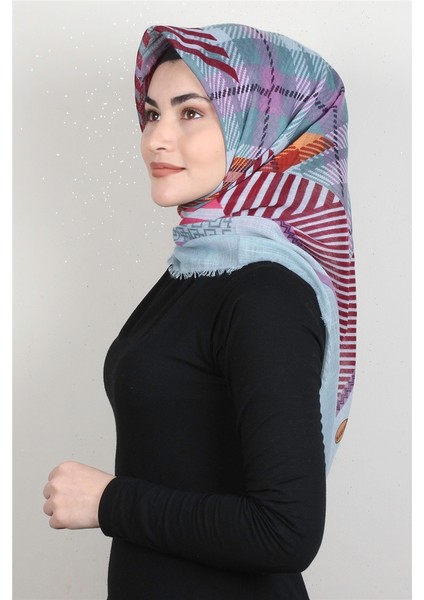 Pamuklu Trend Eşarp 9922-1 Su Yeşili