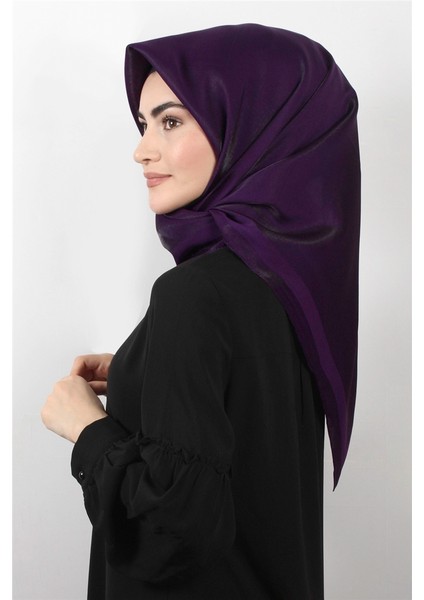 Abiye Bordürlü Eşarp 6002-21 Mor