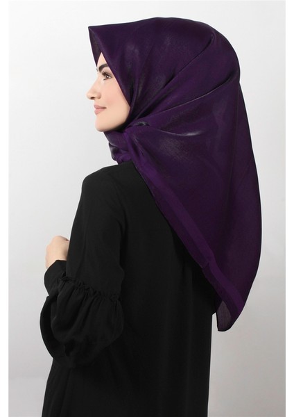 Abiye Bordürlü Eşarp 6002-21 Mor