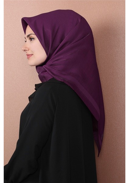 Abiye Bordürlü Eşarp 6002-16 Fuşya