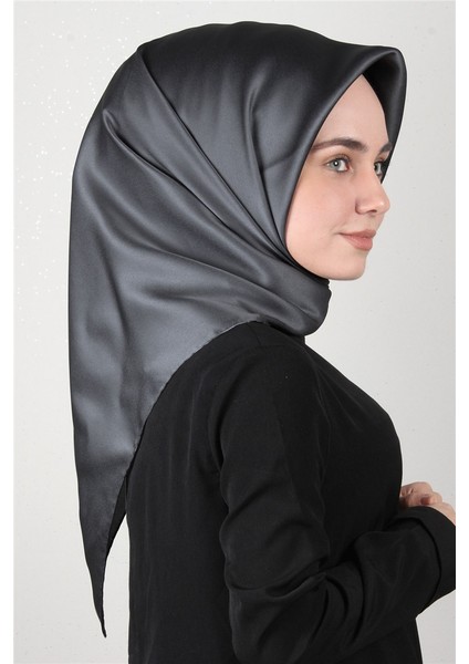 Düz Ipek Eşarp 7747758-372 Antrasit