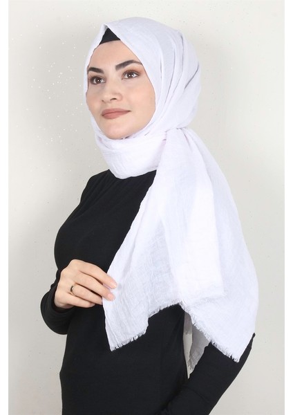 Bürümcük Fresh Şal 3085-36 Beyaz