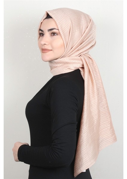 Çizgili Royal Şal 1497-8 Pastel Pembe