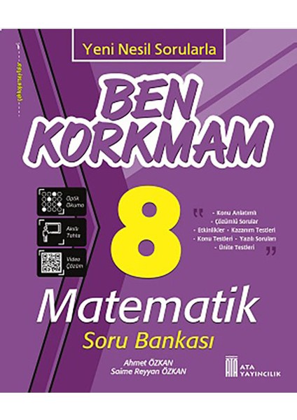 Ata Yayıncılık 8.Sınıf Ben Korkmam Matematik Soru Bankas