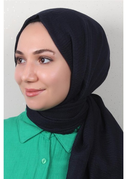 Bürümcük Ince Şal 3093-11 Lacivert modelleri