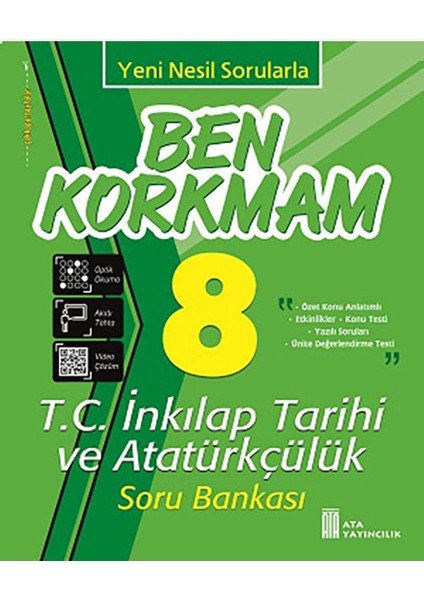 8.Sınıf Ben Korkmam T.C.İnkılap Tarihi Ve Atatürkçülük Soru Bankası