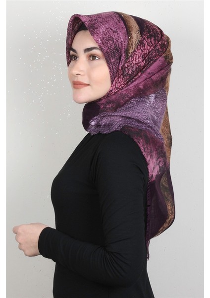 Pamuklu Trend Eşarp 9920-10 Mor